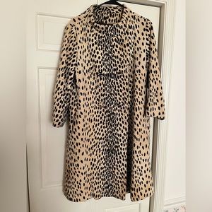 Vintage leopard coat by Naman medium